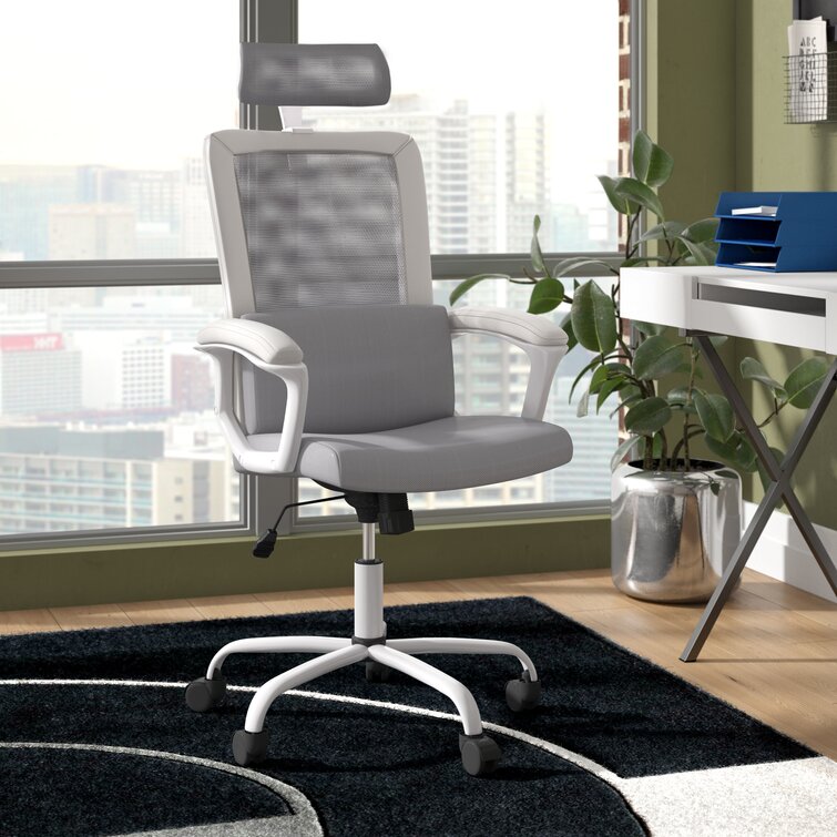 Wayfair office chair grey new arrivals